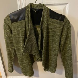 green and black blazer